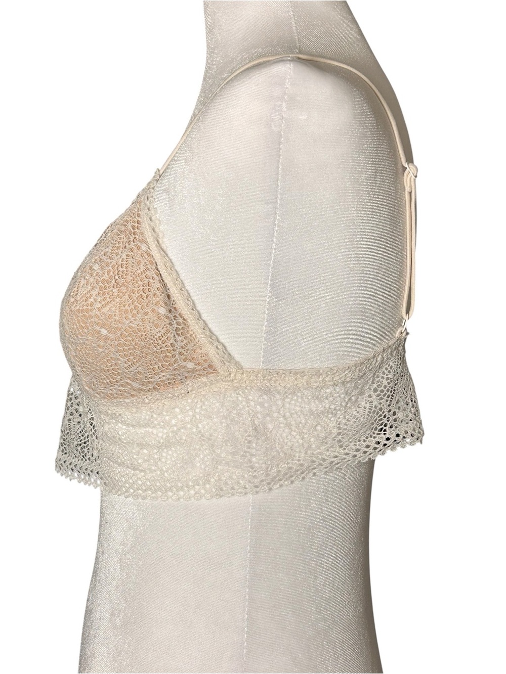 Victoria's Secret Long Line Bralette Ivory L - Picture 3 of 6